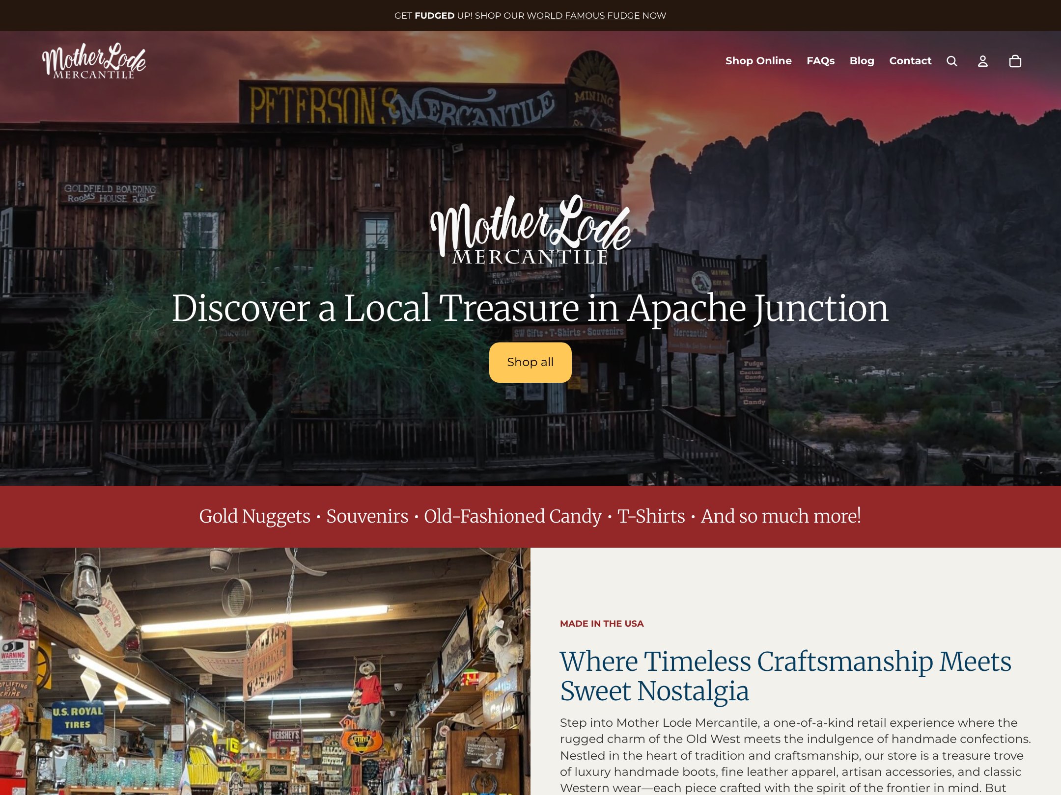 Mother Lode Mercantile website