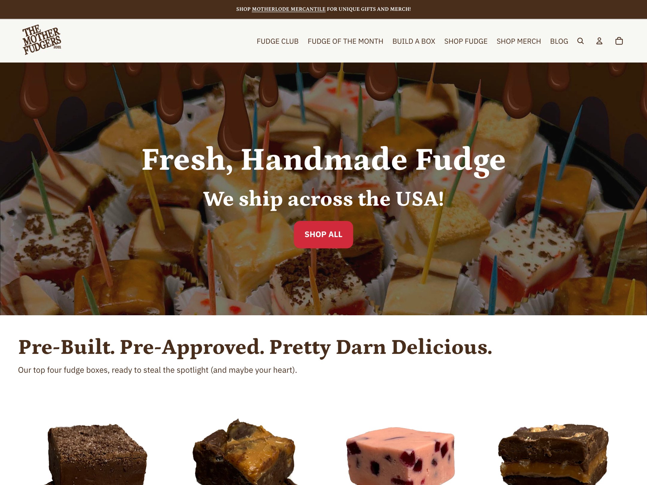 The Mother Fudgers website